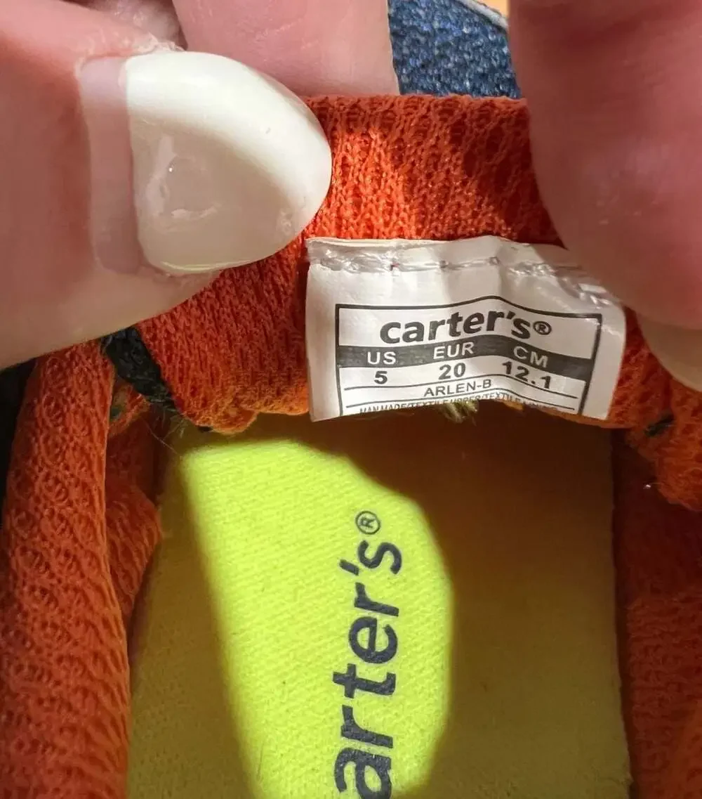 Carter's Arlen-B Toddler Boys Navy Blue Athletic Sneakers Shoes Size 5
